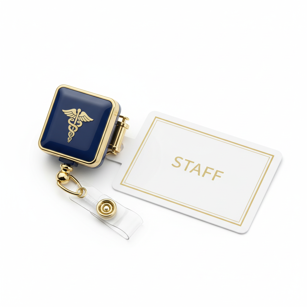 Faith Care Retractable ID Badge Reel – Nurse & Hospital Badge Holder