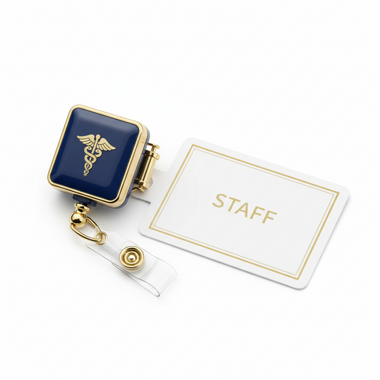 Faith Care Retractable ID Badge Reel – Nurse & Hospital Badge Holder